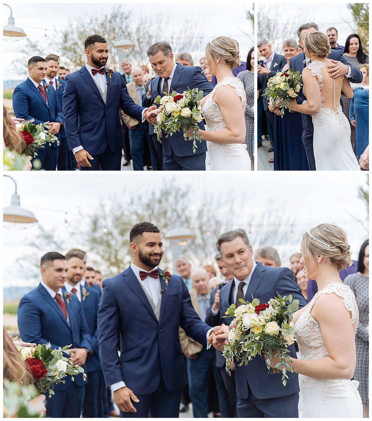 windmill winery lake house wedding ceremony